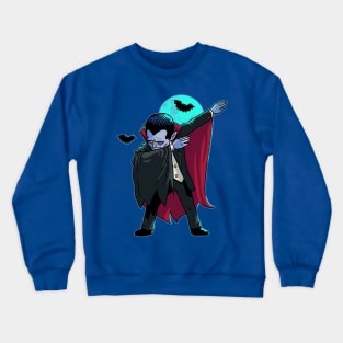 Dabbing Dracula Vampire Crewneck Sweatshirt